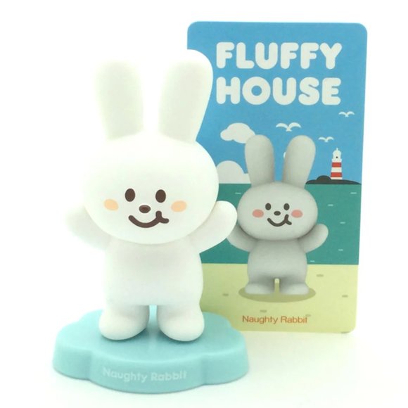 Rare Fluffy House Mr. White Cloud Mini Series 1 Blind Box Naughty Rabbit - Picture 2 of 9